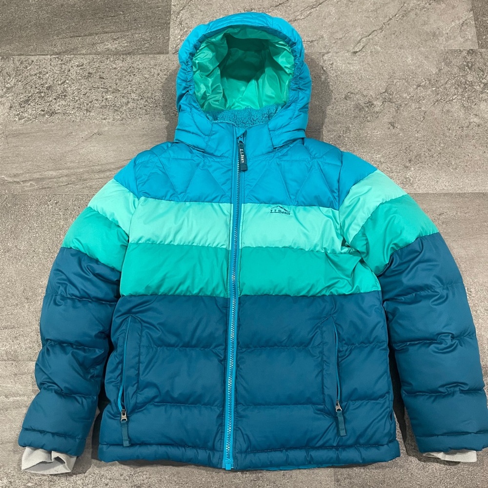 Kids' L.L.Bean Down Jacket, Colorblock-Like New